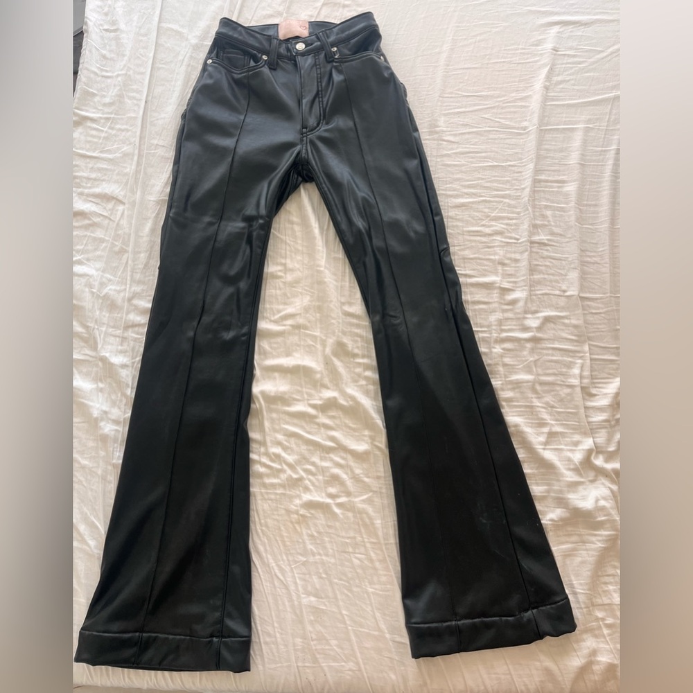 Revice Pants Women Black Vegan Leather